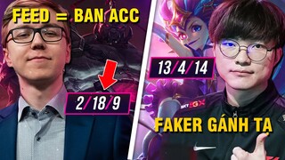 T1 FAKER BẤT LỰC, THE BAUSFF NẰM XUỐNG 18 XÁC BỊ BAN ACCOUNT (LMHT)12.7