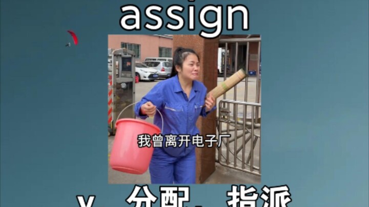 [四六级+考研] assign：v. 分配,指派 《毕业工作包分配》