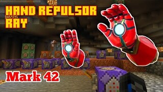 Day 2 of re-creating Iron Man's Mark 42 in Minecraft using Command Blocks (Repulsor Ray)