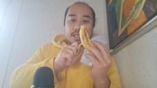 ASMR ARTIST EATS BANANA ART IN THE ART GALLERY EATING SOUNDS