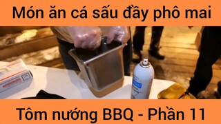 Món ăn cá sấu đầy phô mai tôm nướng BBQ #11