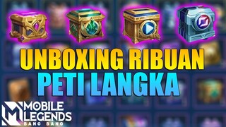 UNBOXING RIBUAN PETI LANGKA - MALAH NEMU BATU GINJAL! MOBILE LEGENDS