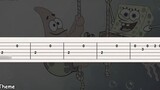 SpongeBob SquarePants ending song super simple guitar score
