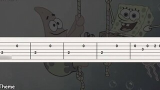 Bài hát kết thúc SpongeBob SquarePants điểm guitar siêu đơn giản