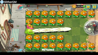 1000 cây level 100 vs zom khổng lồ part 2 #game