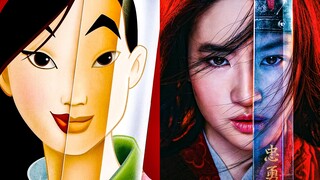 Video mixed - Mulan the cartoon and Mulan the action movie