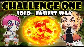 BEATING CHALLENGE 1 SOLO NORMAL MODE (EASIEST WAY) - ALL STAR TOWER DEFENSE