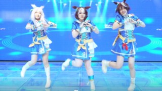 [Muzi x Victoria x Ercong] I love horses! The winner's stage live shot of the super support! Ultra Rare Uma Musume: Pretty Derby Half Anniversary Dress cos