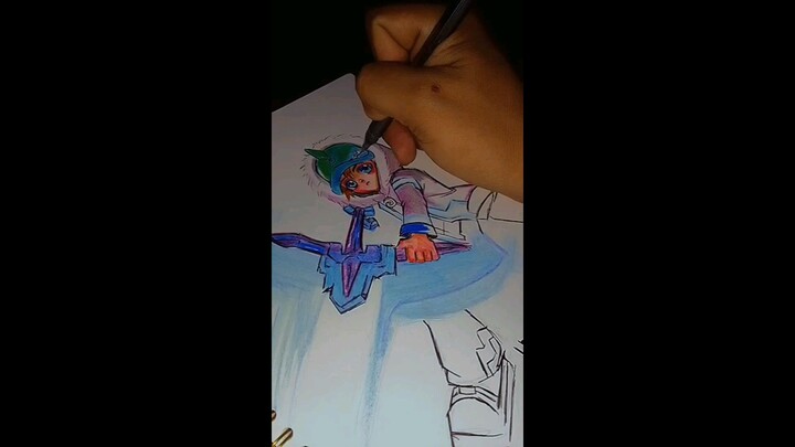 drawing Boboiboy ice