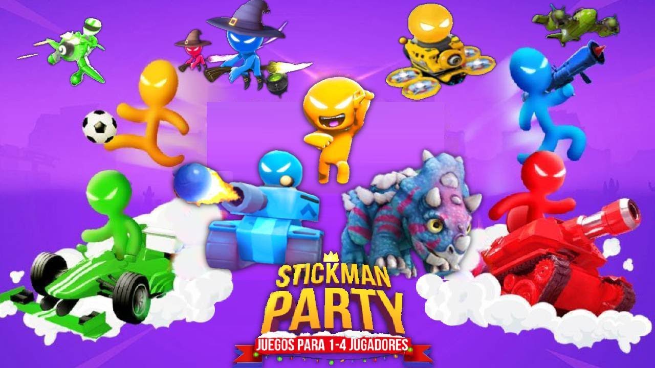 The Stickman MINIGAMES - New Version Gameplay 1234 Player Games Stickman  Party 2023 