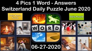 4 Pics 1 Word - Switzerland - 27 June 2020 - Daily Puzzle + Daily Bonus Puzzle - Answer -Walkthrough