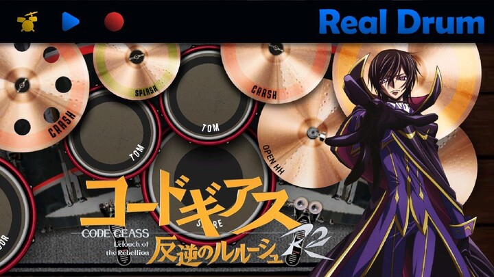 World End - Flow | Code Geass R2 Lelouch of the Rebellion 2nd Opening theme| Real Drum Tv-size Cover