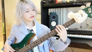 Lu Xiaocao｜Bass cover of Conan's theme song, the devil's slap finger execution song!