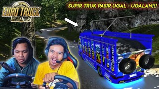 Reaksi wayan x gaming & Bagasi id Menjadi Supir Truk Pasir Ugal - Ugalan | ETS 2 Indonesia