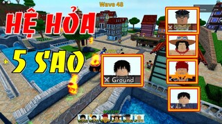 Đội Hình Hệ Hỏa 5 Sao Liệu Có Thể Đi Được Xa Đến Mức Nào ? | ALL STAR TOWER DEFENSE
