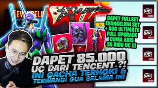 DAPET 85 RIBU UC DARI TENCENT ?!GACHA PALING HOKI SELAMA INI ! 35 RIBU DAPET AUG + EVA SET ! - PUBGM