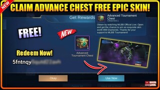 CLAIM! FREE EPIC SKIN CHEST NEW REDEEM CODES FREE SKIN - MLBB