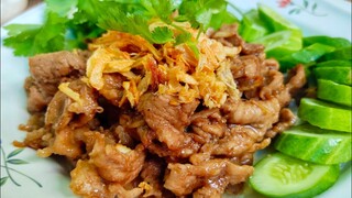 หมูกระเทียมพริกไทย วิธีทำง่ายๆหอมอร่อย สไตล์ | ครัวบ้านๆ Channel