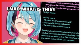 Kyo is About to End the Stream but Something Goes Wrong [Nijisanji EN Vtuber Clip]