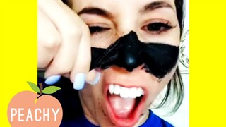 What Did She Just DO TO HER FACE? 😵 | Funny Self Care Tips for Quarantine