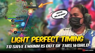 LIGHT PERFECT TIMING TO SAVE EMANN IS OUT OF THIS WORLD 😮