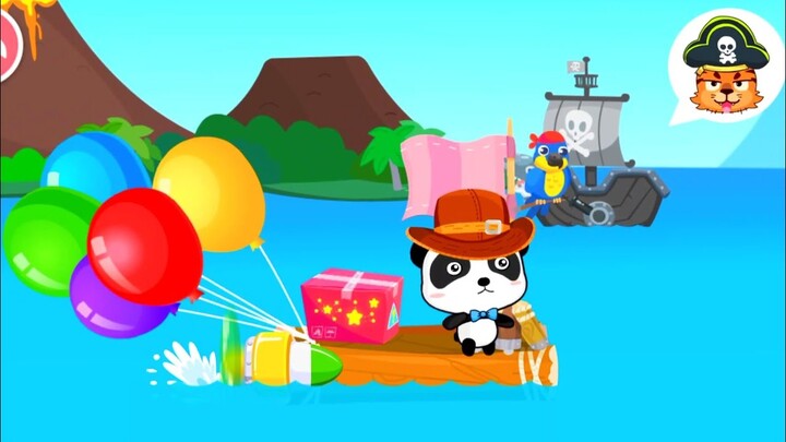 Pertempuran Kapten Panda Kiki Berhasil Mengalahkan Bajak Laut - Kartun Anak - Baby Bus Indonesia