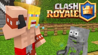 Steve VS Herobrine _ Fighting Clash Royale  - Minecraft animation
