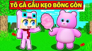 TÔ GÀ HÓA THÀNH EM BÉ GẤU KẸO BÔNG GÒN TRONG MINECRAFT KHIẾN SINH TỐ BẤT NGỜ*TÔ GÀ GẤU KẸO BÔNG GÒN