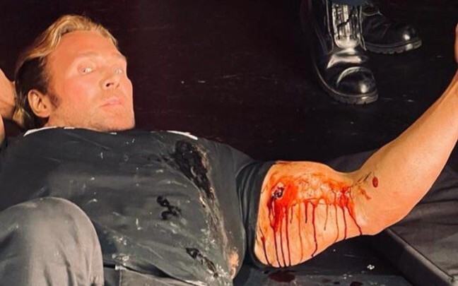 The cutscene when you encounter a boss in the game is like...