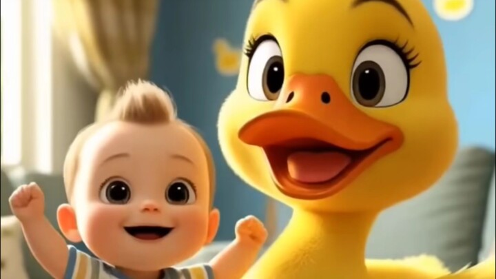 funny duck and kisd