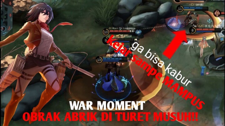 obrak abrik diturret musuh - Mobile Legends gameplay