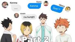 Haikyuu group chat | haikyuu memes again...