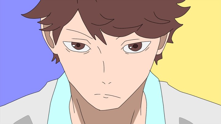 Gambarin Tooru Oikawa yg ada pada poster Haikyuu
