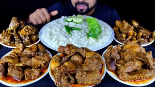 SPICY DUCK CURRY, DUCK LIVER & GIZZARD CURRY, CHICKEN FEET CURRY, RICE ASMR MUKBANG | #LiveToEATT