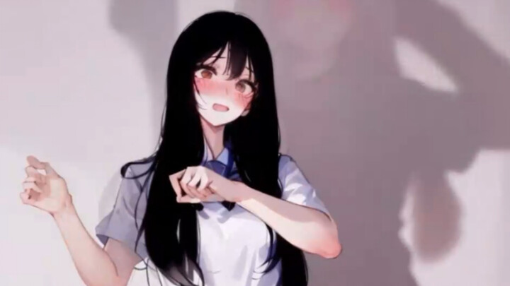 JK版电摇蝴蝶步，但是一脸不情愿｜AI动画