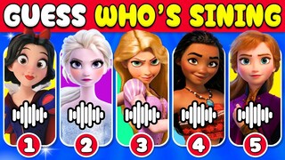 🔊 Guess Who's Singing 🎤🎶 | Disney Song | Moana, Elsa, Rapunzel, Mirabel, Snow White, Ariel