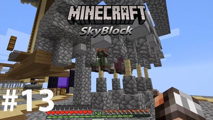 Minecraft Skyblock #13 Update villagers farms [Part 1]