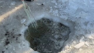 Fishing in winter, a gift from nature