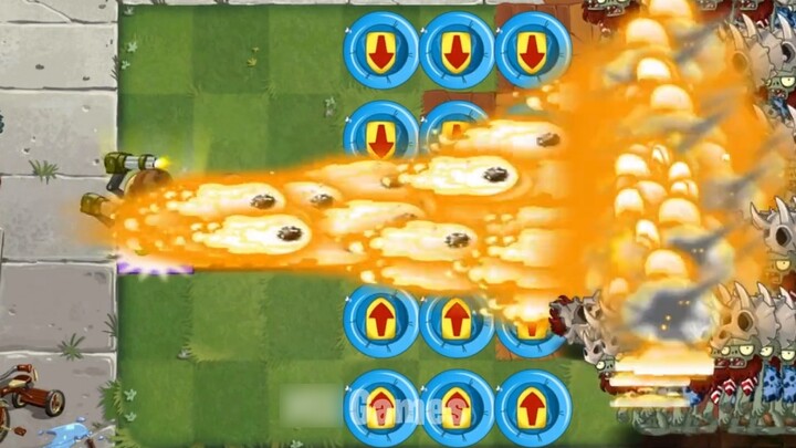 Unlimited power-ups for each plant vs. 100 Jurassic fossil zombies level 7 - Who will win? - PvZ 2
