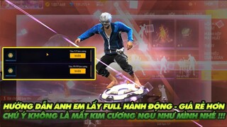 Free Fire| Hướng dẫn anh em cách lấy hành động rẻ hơn - Anh em chú ý ko mất tiền oan nhé!