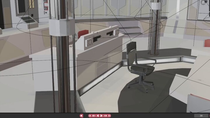 Using Blender to create the GUTS combat meeting room of Ultraman Tiga