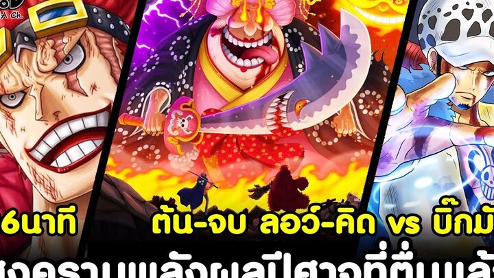 วันพีช - สรุป ต้น-จบ ลอว์-คิด vs บิ๊กมัม สงครามพลังผลปีศาจที่ตื่นแล้ว (บิ๊กมัมแพ้ได้ไง) FULL FIGHT