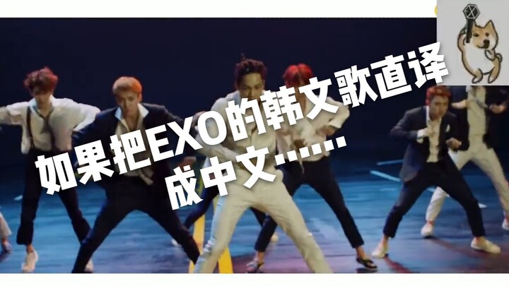 ถ้าแปลเพลงเกาหลีของวง EXO เป็นภาษาจีนแบบตรงตัว【ภาคสอง】
