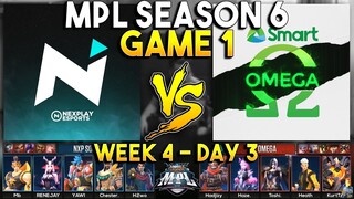 NXP SOLID VS OMEGA (GAME 1) | MPL PH S6 WEEK 4 DAY 3