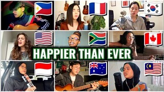 HAPPIER THAN EVER by Billie Eilish | Who sang it better? | Indonesia, Usa, Philippines, South Korea