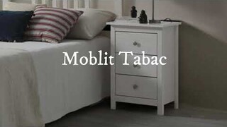 Moblit Tabac | Mesita de noche con 3 cajones