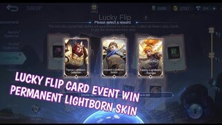 New event how to get permanent Lightborn skins Lucky Flip card in Mobile Legends 2021