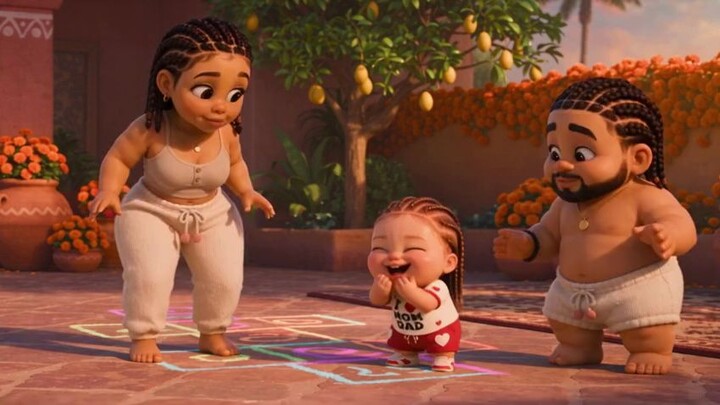 baby nila mom and dad cartun english