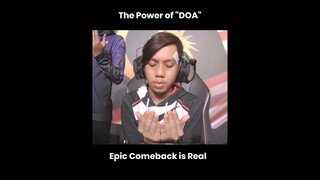 The Power Of "DOA" | Epic Comeback is Real, Respect and GG for Todak