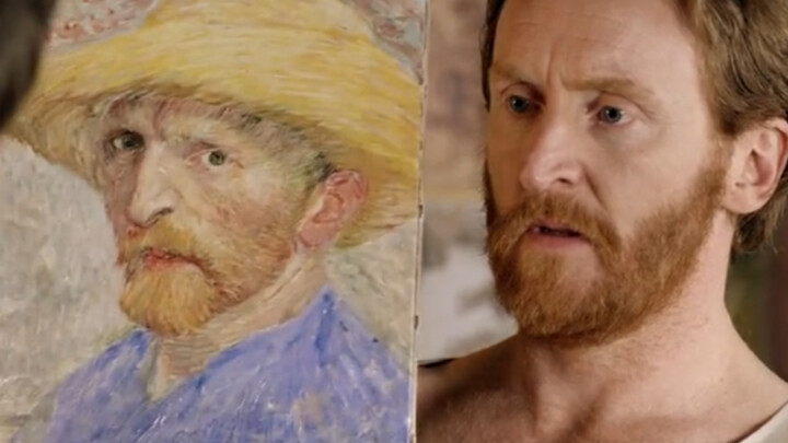 Van Gogh accidentally travels back to the modern day, sees his own exhibition hall, and cries like a